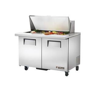 Used True TSSU-48 2 Door Stainless Prep Table Cooler